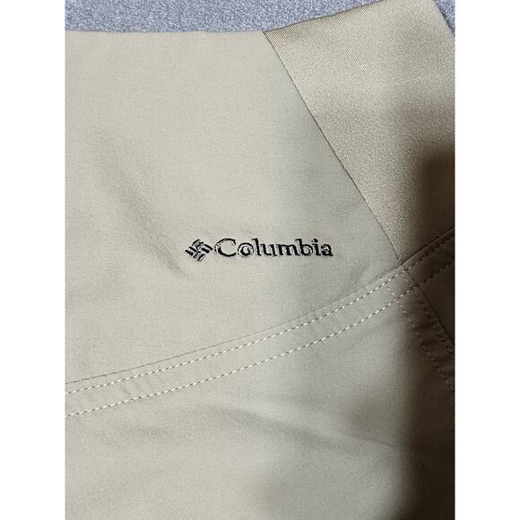 Columbia Shorts Women’s 10 Khaki Board Shorts Zip Pockets Drawstring - Picture 11 of 11